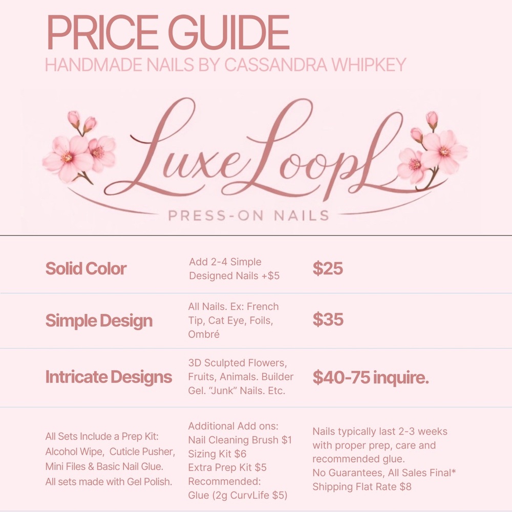 Press-On Nails - Pricing Guide